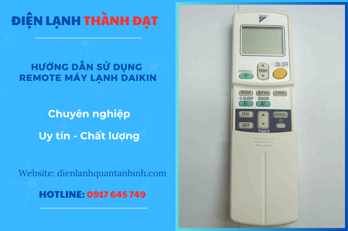 HƯỚNG DẪN SỬ DỤNG REMOTE MÁY LẠNH DAIKIN