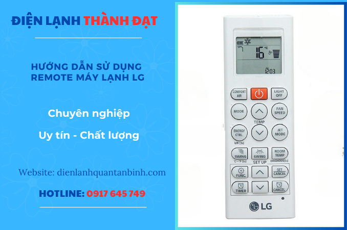 HƯỚNG DẪN SỬ DỤNG REMOTE MÁY LẠNH LG