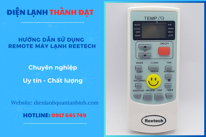 HƯỚNG DẪN SỬ DỤNG REMOTE MÁY LẠNH REETECH