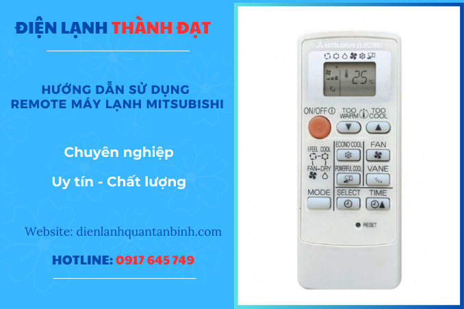 HƯỚNG DẪN SỬ DỤNG REMOTE MÁY LẠNH MITSUBISHI